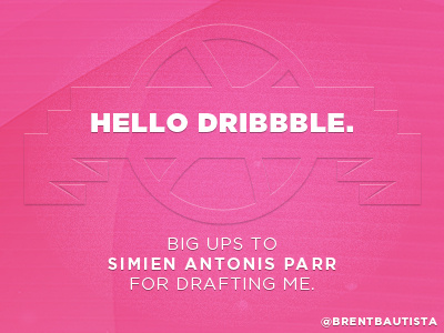 Hello Dribble. drafted first shot