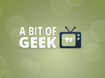 A Bit of Geek TV channel design icon logo tv