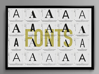 Favorite Fonts fonts poster