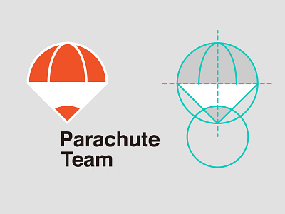 Parashute Team icon logo logotype symbol