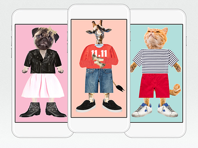 Fashion Zoo animals app cat characters cute dog fashion game kawai kawaii style
