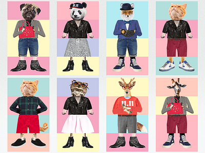 Fashion Zoo (part 3) animals characters cute fashion fox game kawai kawaii panda