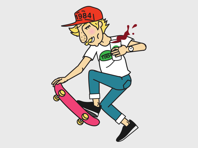 Skater by Alexander Nazarenko on Dribbble