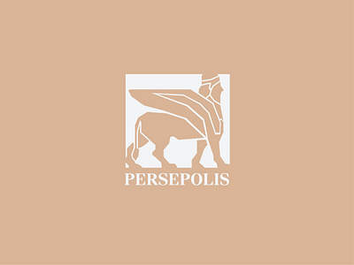 Persepolis branding brown iran logo logo design logos logotype new persepolis