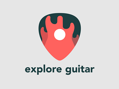 Exploreguitar fender fire guitar illustrator location logo stratocaster