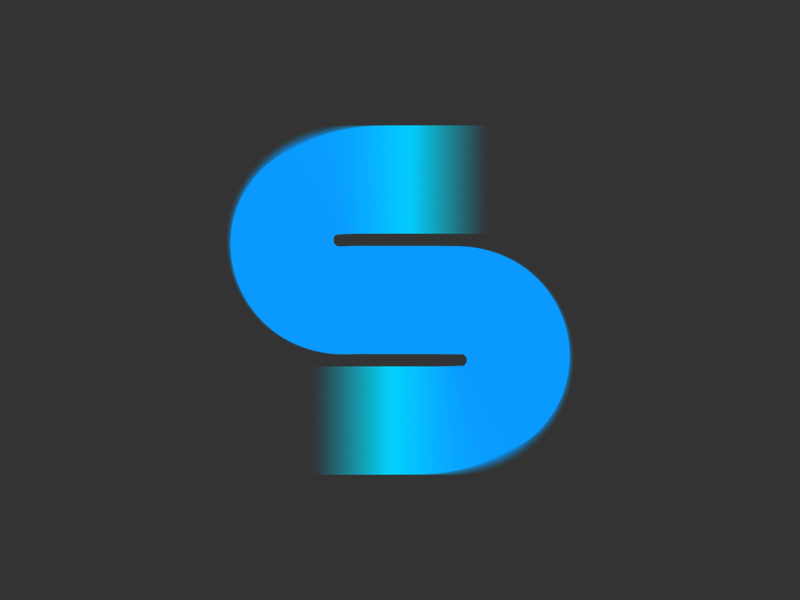 S after effects animation font gif icon line motion s