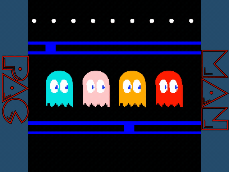 Pac Man Animation 8bit Classic
