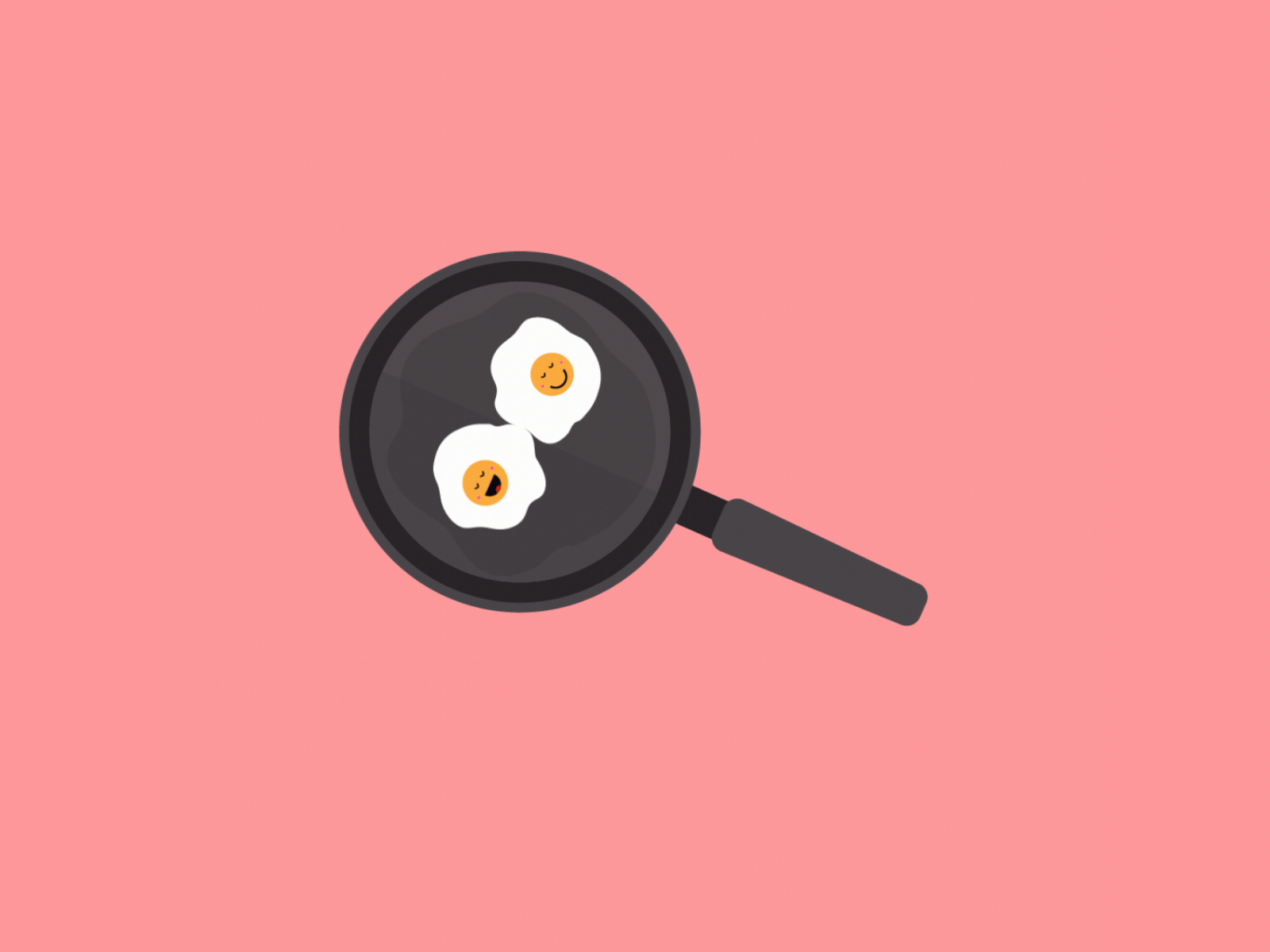 Frying Eggs 2d animation animation illustration motion design