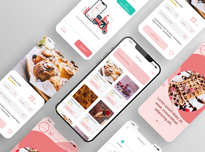 bakery app design design graphic ui ux