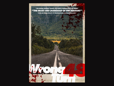 016 / Wrong Turn 48 clean commercial daily design dynamic editorial editorial layout poster poster a day posteraday