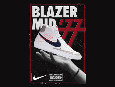 036 / Blazer Mid 77 clean commercial daily design dynamic editorial editorial layout poster poster a day posteraday