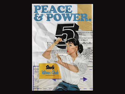 051 / Peace & Power clean collage collageart collages commercial daily design dynamic editorial editorial layout poster poster a day posteraday