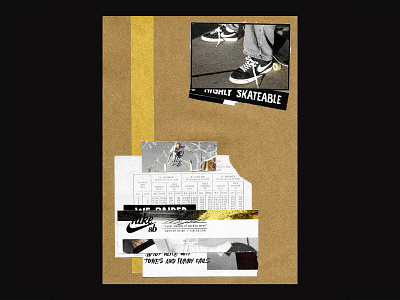 057 / Nike SB clean collage collage a day collage art commercial daily design dynamic editorial editorial layout poster poster a day posteraday