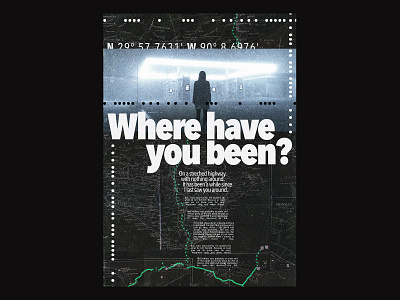 083 / Where have you been? clean commercial daily design dynamic editorial editorial layout poster poster a day posteraday