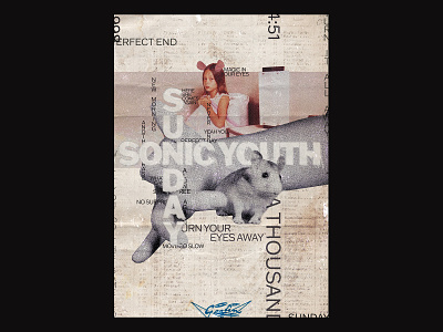 092 / Sunday clean commercial daily design dynamic editorial editorial layout grunge poster poster a day posteraday sonic youth