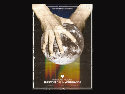 117 / THE WORLD IS IN YOUR HANDS clean commercial daily design dynamic editorial editorial layout poster poster a day posteraday