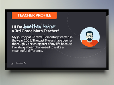 Teacher Profile Template