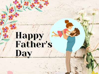 Father's Day Poster design illustration poster typography ux