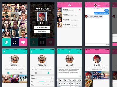 Dating iOS app idea concept dating ios mobile
