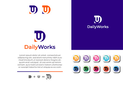 DW Letter Logo | Logo Design | Logo | Logo Branding