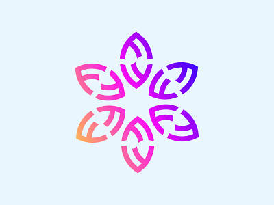 Letter F Monogram Logo Design app branding creative design flat flower graphic design icon illustration illustrator logo logodesign logos logotype minimal mobile mobile app monogram ui ux
