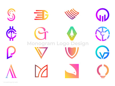 Monogram - Lettermark Logo Design Bundle 3d app branding comninationmark creative design flat graphic design icon illustration lettermarklogo logo logodesign logos logotype minimal monogramlogo new2022 ui vector