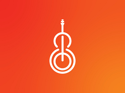 Letter IO Monogram Logo. Guitar/Violin Logo Design 3d branding creative design flat graphic design guitar icon illustration letterio logo logodesign logomaker logos logotype monogram musiclogo ui ux violin