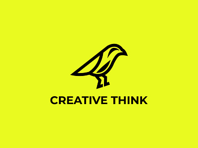 Bird with leg logo design