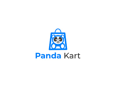 Panda & Shopping Bag logo combinations app brand branding creative design fashion graphic design icon illustration logo logodesign logos logotype panda shopping ui vector website