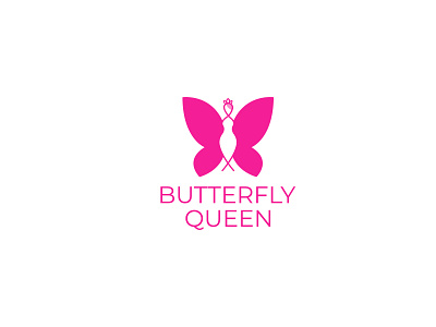 Butterfly Queen Logo Design Template 3d animation branding butterfly butterflylogo creative design flat graphic design illustration logo logodesign logos logotype minimal motion graphics queen ui women