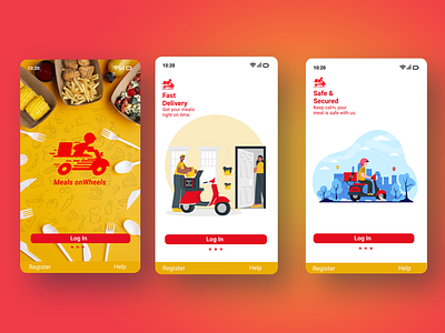 Pre Onboarding Screen for food Mobile App