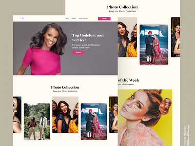 Modelling Agency Website Design