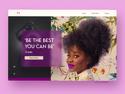 Header Concept for Photography Website banners creative design graphic design header hero header lagos landing page photography ui design