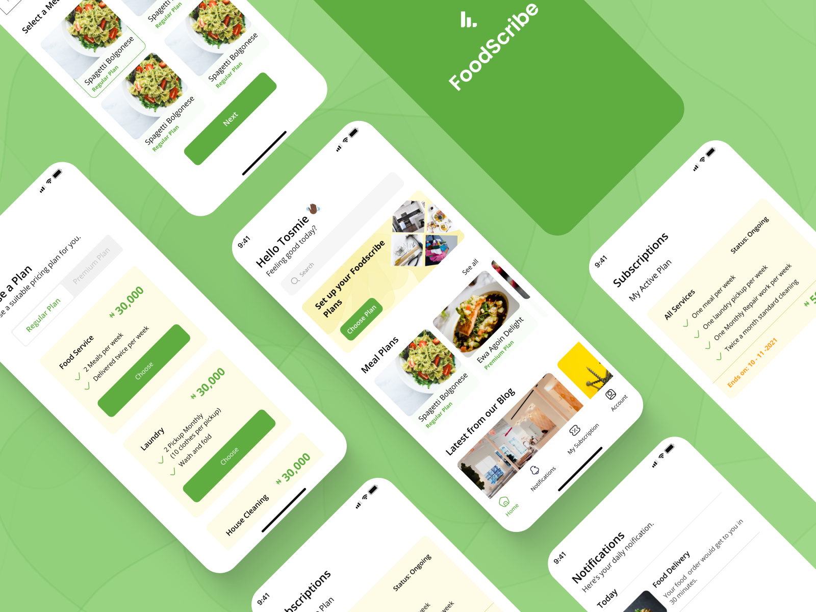 Foodscribe Mobile App by Oluwatosin Oyegoke on Dribbble