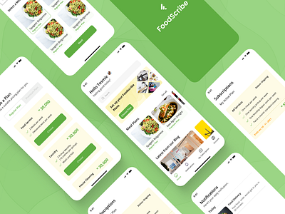 Foodscribe Mobile App ecommerce food app graphic design mobile mobile app ui ui design web app