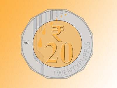 20 Rupee Indian Coin