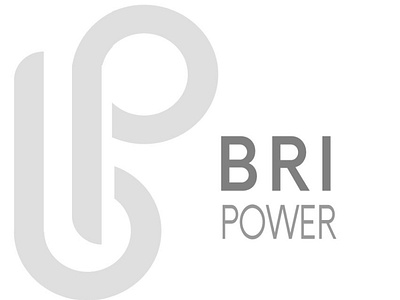 BRI power logo design icon illustration logo typography