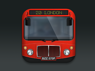 BusBuzz Icon bus icon ios london uk