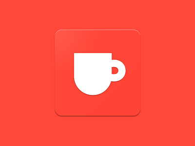 Espresso Cup app design icon logo material