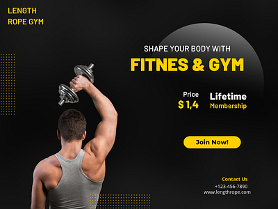 Gym Flyer design graphic design illustration