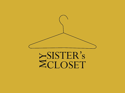 My sisters closet logo logo logodesign