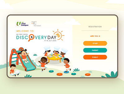 My First Skool Discovery Day 2020 design illustration ui ux web