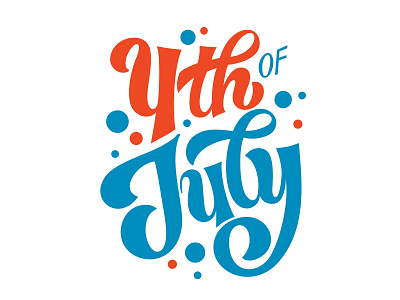 4th of July. USA Independence Day. Vector illustration. 4th of july design graphicdesign illustration lettering logo typography usa independence day vector