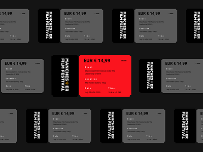 Concept of a festival ticket