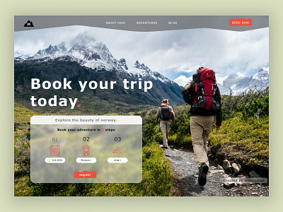 Hiking design || wwstudios booking design designs ecommerce hiking madeinwebflow minimal trip web webdesign webdevelopment webflow website design wwstudios