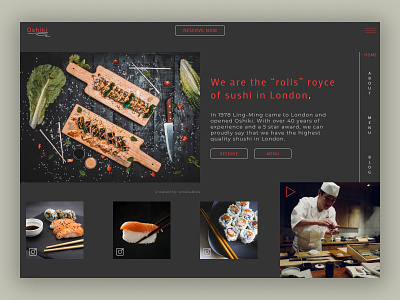 Shushi restaurant design || wwstudios design designs madeinwebflow web webdesign webdesignagency webdevelopment webflow website design wwstudios