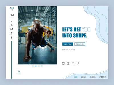 Fitness trainer design || wwstudios design designs madeinwebflow minimal web webdesign webdesignagency webdevelopment webflow website design