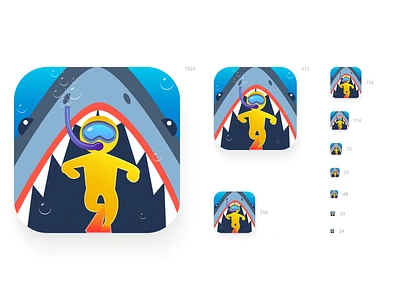 Swimmer Run adobe illustrator flat game art gamedesign gameicon gameui graphic design icon logo ui