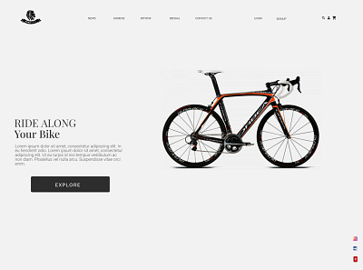 Landing page concept for an online store design ui ux web