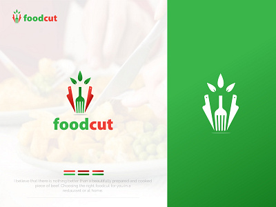 FOODCUT | FOOD | RESTAURANT | COMPANY | LOGO | DESIGN brandidentity branding design company logo custom logo design design logo logodesign minimalist logo